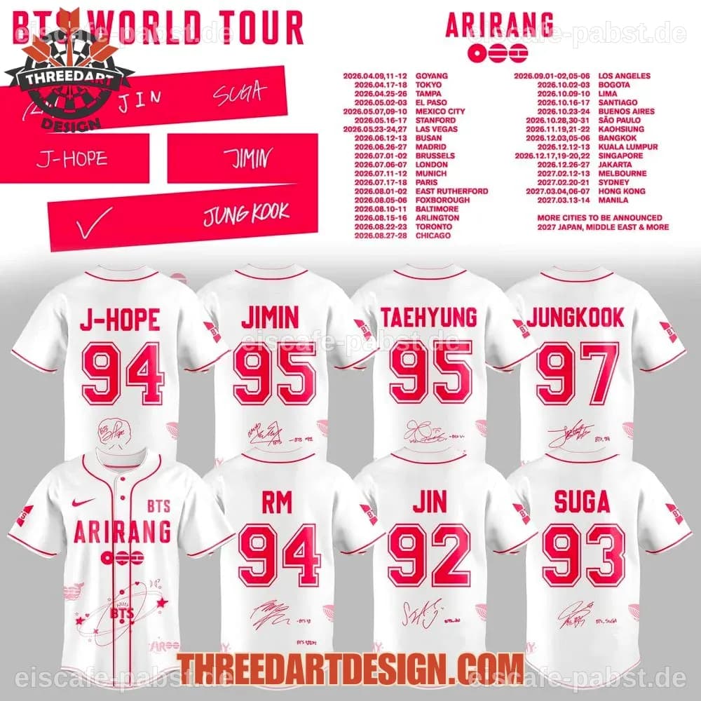 Offizieller Merchandise-Verkauf der BTS-WELTTOUR ‘ARIRANG’ in Europa und weitere Stände