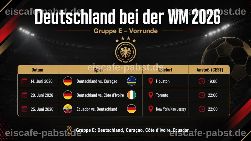 WM 2026 Spielplan Deutschland