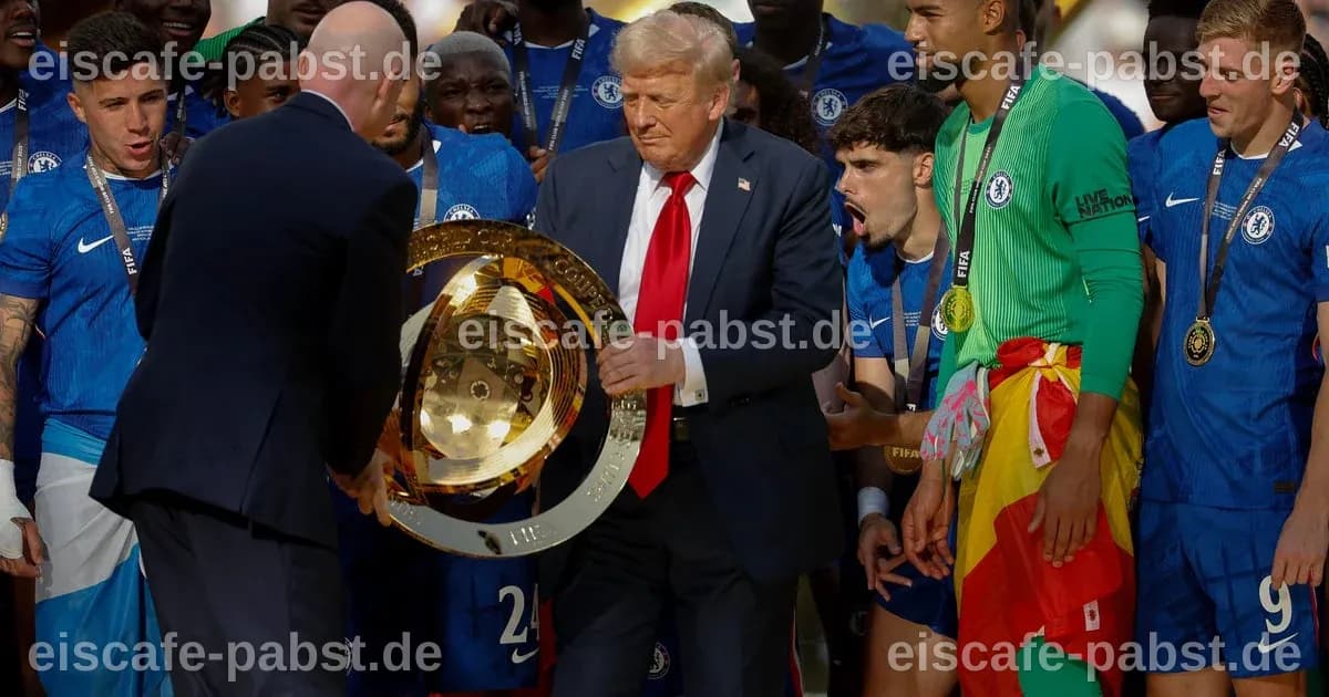 Trumps Anwesenheit sorgt für lange Warteschlangen beim WM-Finale
