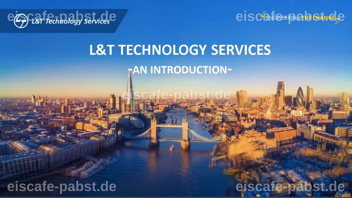 L&T Technology Services präsentiert Ainfonix™ 4.0: Innovation für Engineering Intelligence in der Prozessindustrie