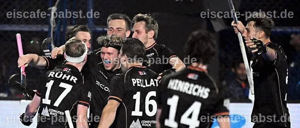 Knapper Sieg gegen Belgien: "Bärenstarke Leistung": Deutsche Hockey-Männer begeistern Bundestrainer - sportschau.de
